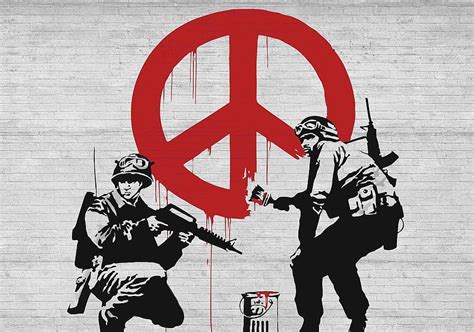 Banksy Graffiti Wall Paper Mural Street Art Banksy Hd Wallpaper Pxfuel