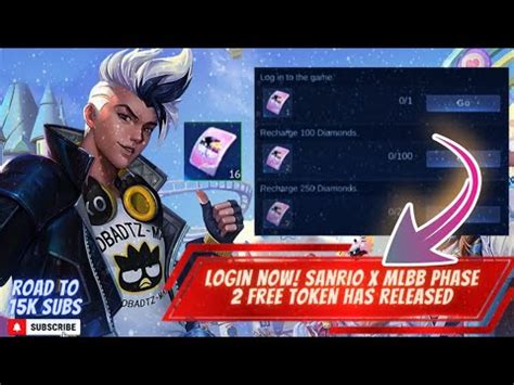 HOW TO GET FREE SANRIO CHARACTERS SKIN USING FREE TOKENS IN MLBB X