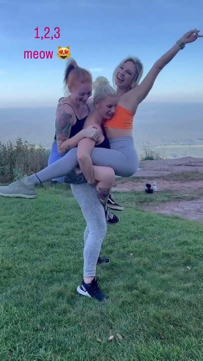 Liftcarry Strong Girl Lift And Carry Two Girls At Same Time