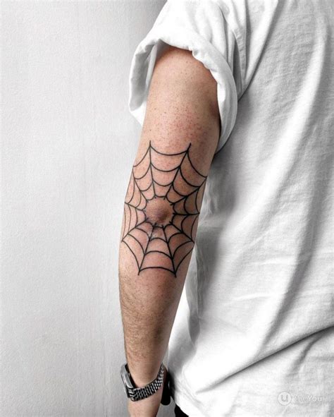 40 Striking Elbow Spiderweb Tattoo Designs Art And Design