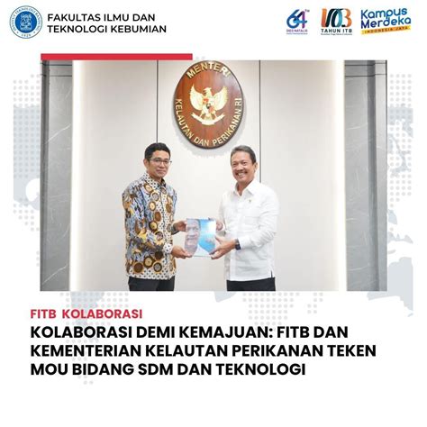 Kolaborasi Demi Kemajuan FITB ITB Dan Kementerian Kelautan Perikanan