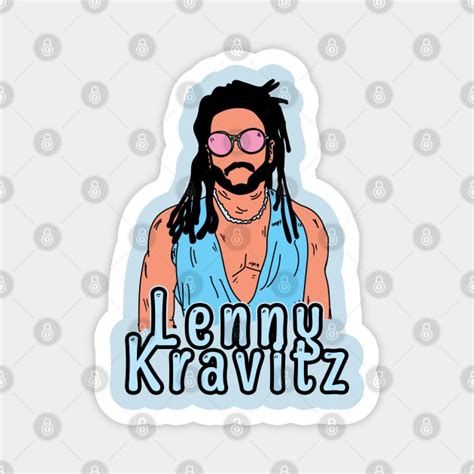 Retro Lenny Kravitz Fan Art Desain Lenny Kravitz Magnet Teepublic