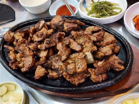 경동시장 맛집 연탄불에 제대로 구운 경동 연탄 돼지갈비 네이버 블로그