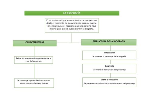 Mapa Conceptual De La Biografía Mapas Conceptuales