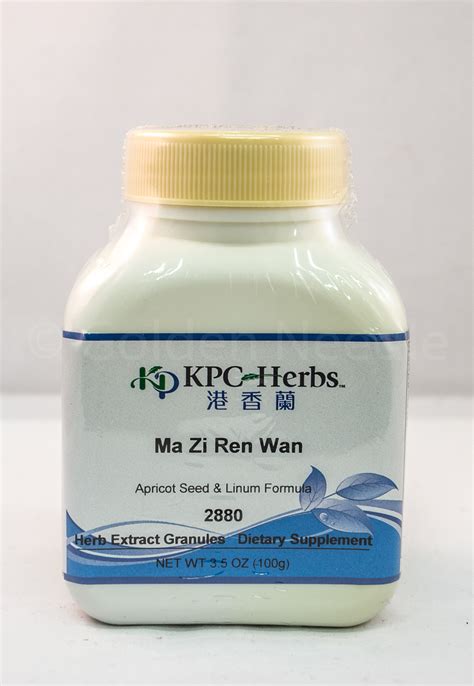 Kpc Herbs Ma Zi Ren Wan