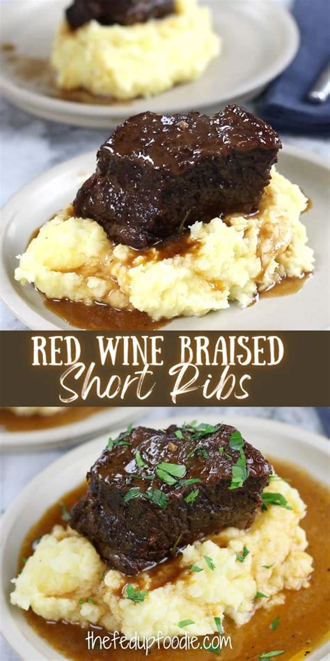 Luxurious Melt In Your Mouth Red Wine Braised Short Ribs Artofit