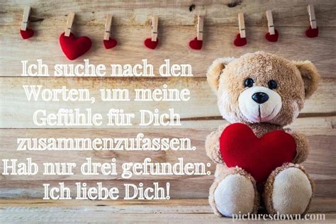 Romantische Ich Liebe Dich Bild Herz Im Glitzer Kostenlos