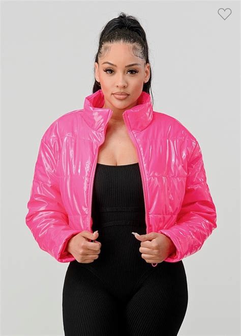 Pink Puffer Jacket Broadway Crazy Boutique