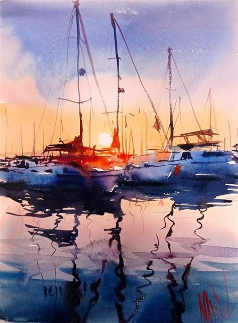 Watercolor Sea Watercolor Art Lessons Watercolor Images Watercolor