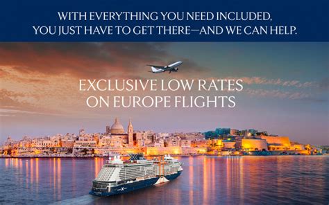 Luxury Cruise Connections - Exclusive Low Rates on Europe Flights with