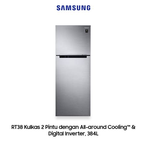 Jual KULKAS SAMSUNG 2 PINTU WITH ALL AROUND COOLING RT38K503JS8 384