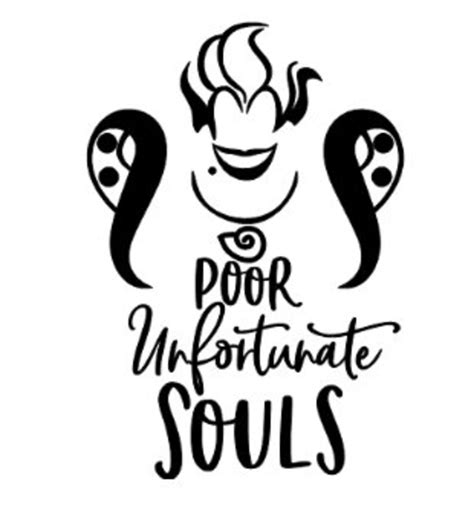 Poor Unfortunate Souls Ursula Vinyl Decal | Etsy