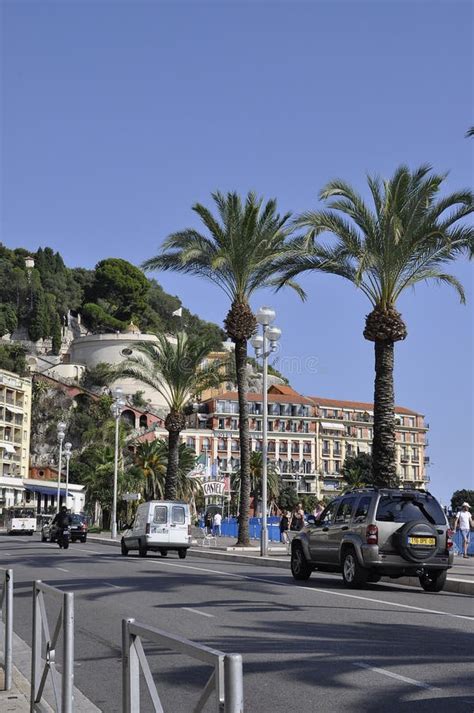 Nice 5th September Quay With Colline Du Chateau Of The Old Town Of