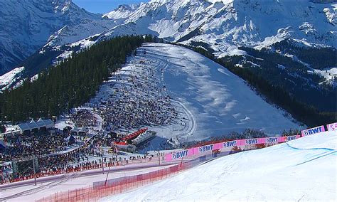 Ski Weltcup Live Abfahrtslauf Der Herren In Wengen Am Lauberhorn