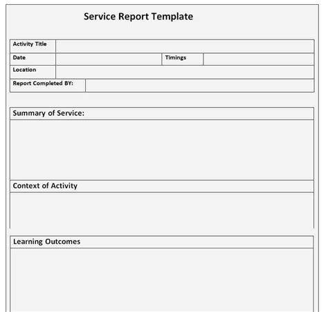 15 Free Service Report Templates Excel Word Pdf Writing Word