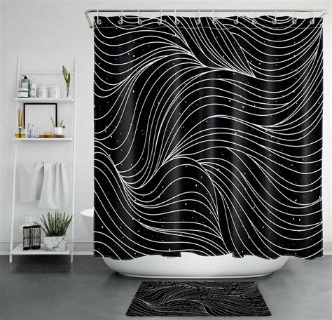 Elevate Your Bathroom Style With A Modern Monochrome Stripe Shower