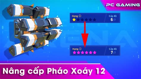 Mech Arena VN 657 Nâng cấp Pháo Xoáy 12 Helix 12 rank Upgraded full