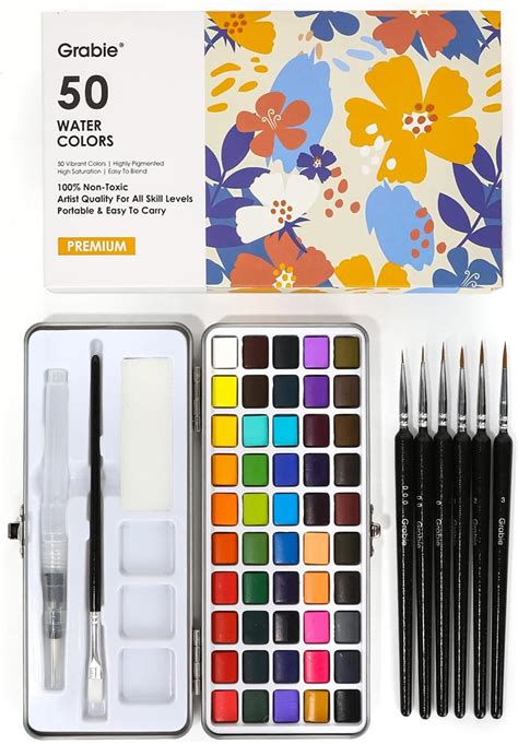 Amazon Grabie Watercolor Paint Set Great For Painting 50 Colors