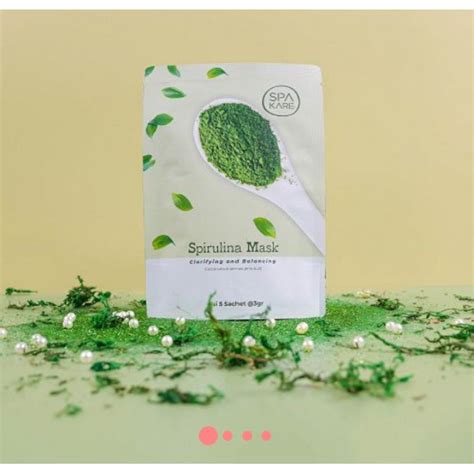 Jual Spakare Spirulina Mask Tiens Best Seller Pack Isi Saset Gr