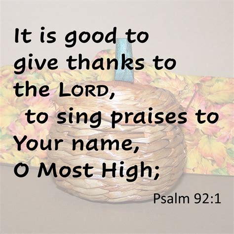 Psalm 92:1 – Pleading in Prayer