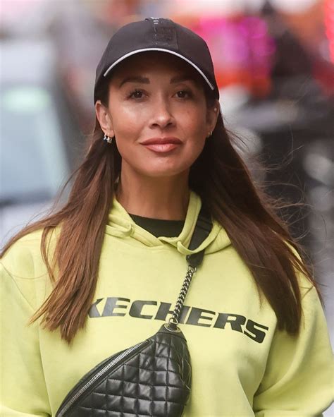 Myleene Klass In A Bright Yellow Hoodie And Neon Trainers At Smooth Fm Radio Show In London 01