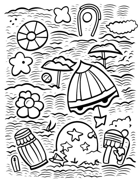 25 Summer Coloring Pages Printable Sheets For Kids