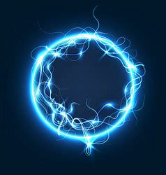 Ball Magic Energy Hand Flash Light Background Vector Image