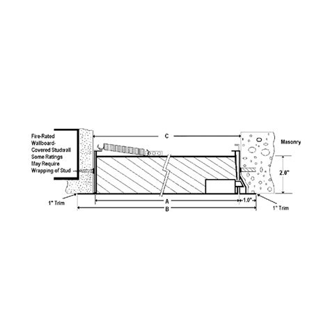 8 X 8 2 Hours Fire Rated Insulated Flush Access Panel For Walls With Heavy Gauge Steel