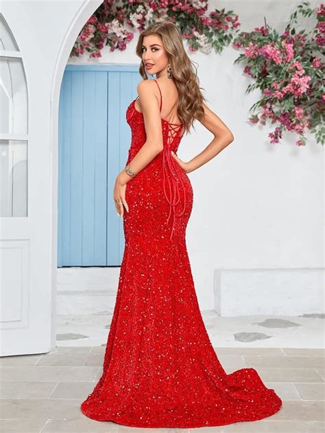 Sparkly Red Prom Dresses