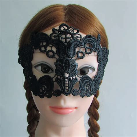 Buy Hot Sell High Quality Black Sexy Lady Lace Mask