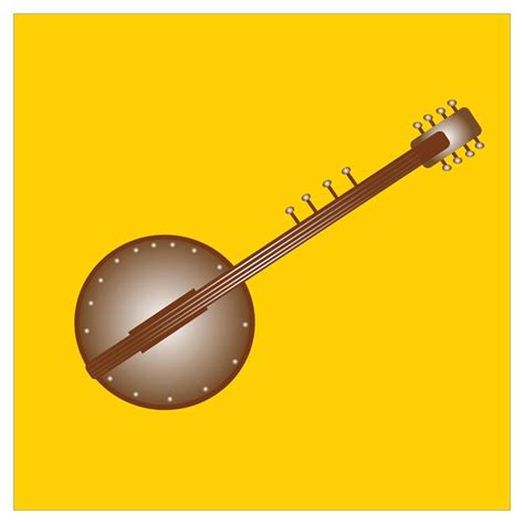 Premium Vector Vector Illustration Of American Banjo Or Retro Guitar