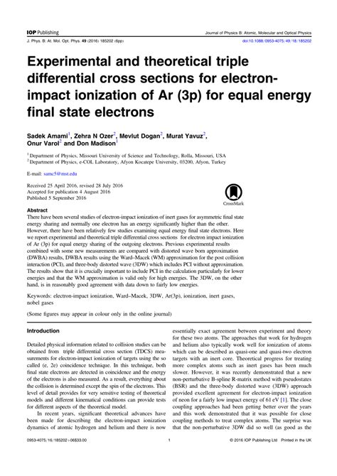 Experimental And Theoretical Triple Differential Cross Sections For