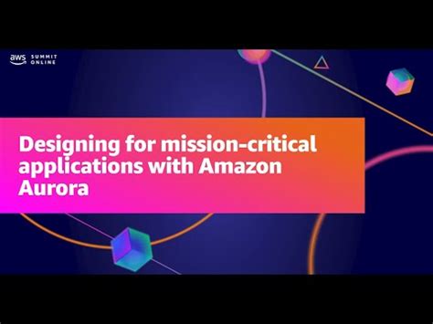 Aws Summit Anz Designing For Mission Critical Applications With