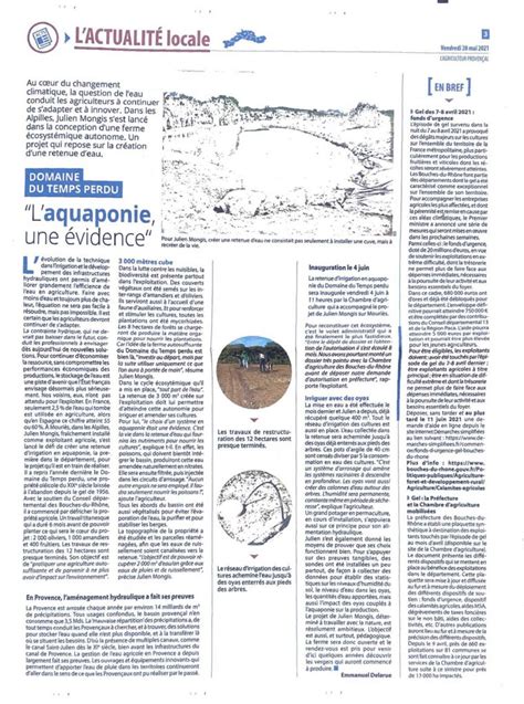 La Revue De Presse Du Domaine Domaine Du Temps Perdu