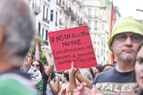 Buenos Aires Argentina 16 De Febrero De 2024 Solidaridad Con Palestina Contra El Ataque Y