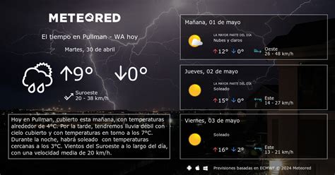 El Tiempo En Pullman Wa Predicci N A D As Meteored