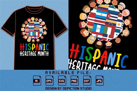 Hispanic Heritage Month Kids Circle Flag Graphic By Abdullah Al Mamun
