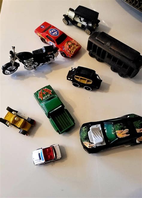 Nine Vintage Toy Cars Classic Cars Retro Vehicles Collection Vintage