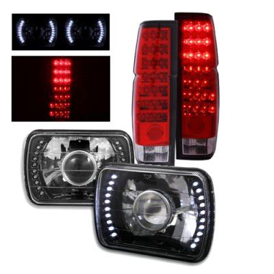 Red Clear Led Back Tail Lights Pair For Nissan D Hardbody