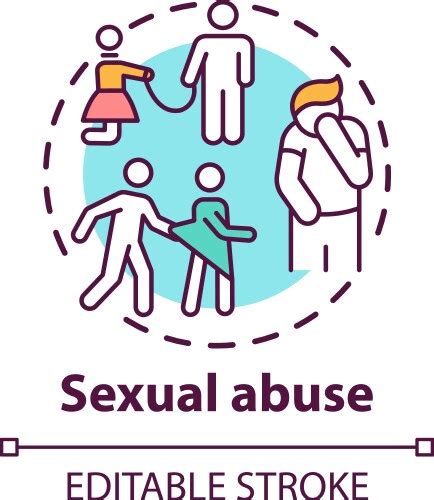 Sexual Abuse Trauma Composition Royalty Free Vector Image