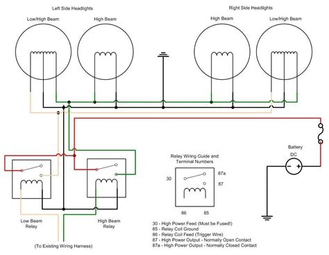 Headlight Diagram Low And High Wiring Headlight Honda Jdm Di