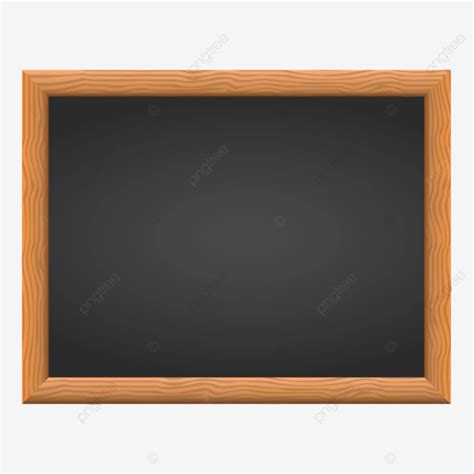 Landscape Blackboard With Wooden Frame Vector Blackboard Blackboard