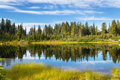 Lake In Alaska Stock Image Image Of America Picturesque