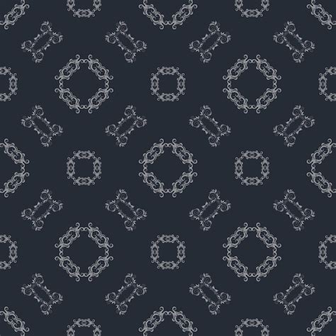 Premium Vector Vector Damask Seamless Pattern Background