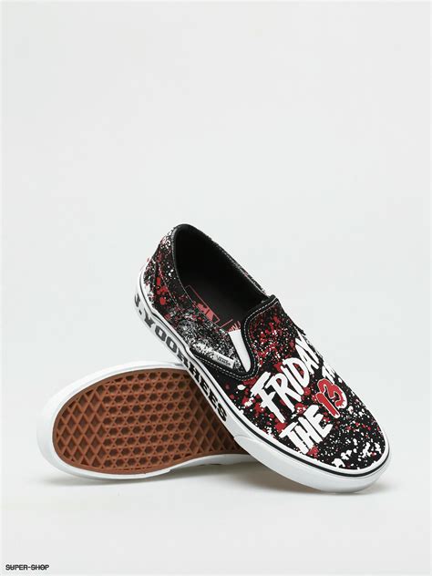 Vans X Terror Classic Slip On Shoes Friday The 13th