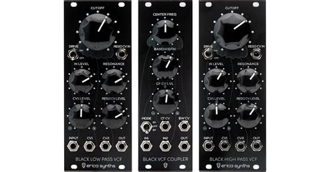 Erica Synths Black Low Pass Filter High Pass 4751030829142 Bandh