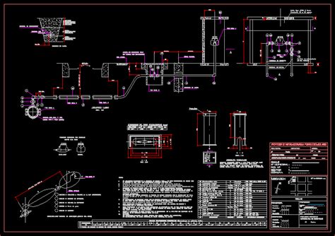 Planos de Medidor de agua potable en DWG AUTOCAD Red provisión de agua