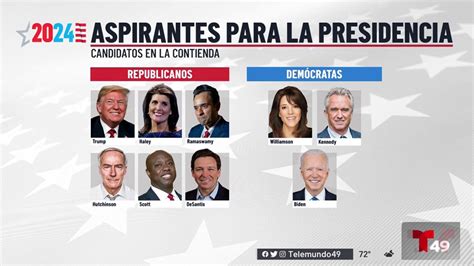 Los Candidatos Para Las Elecciones Presidenciales De 2024 En Estados Unidos Telemundo Tampa 49