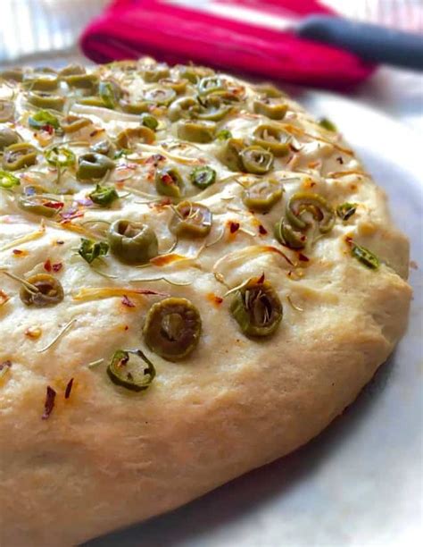 Easy Rosemary Olive Focaccia Bread Rustic Version