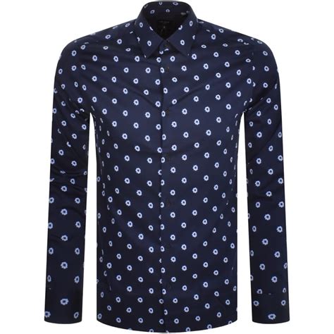 Ted Baker Kyme Shirt Navy Mainline Menswear United States